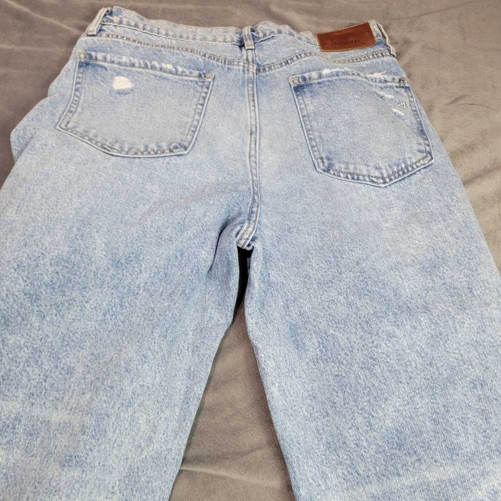 Hidden Jeans Los Angeles Wide Leg Distressed Light Wash‎ Denim HD9109D-M Size 29 - Picture 9 of 11